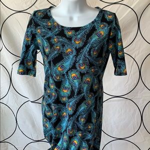 Lularoe midi peacock dress